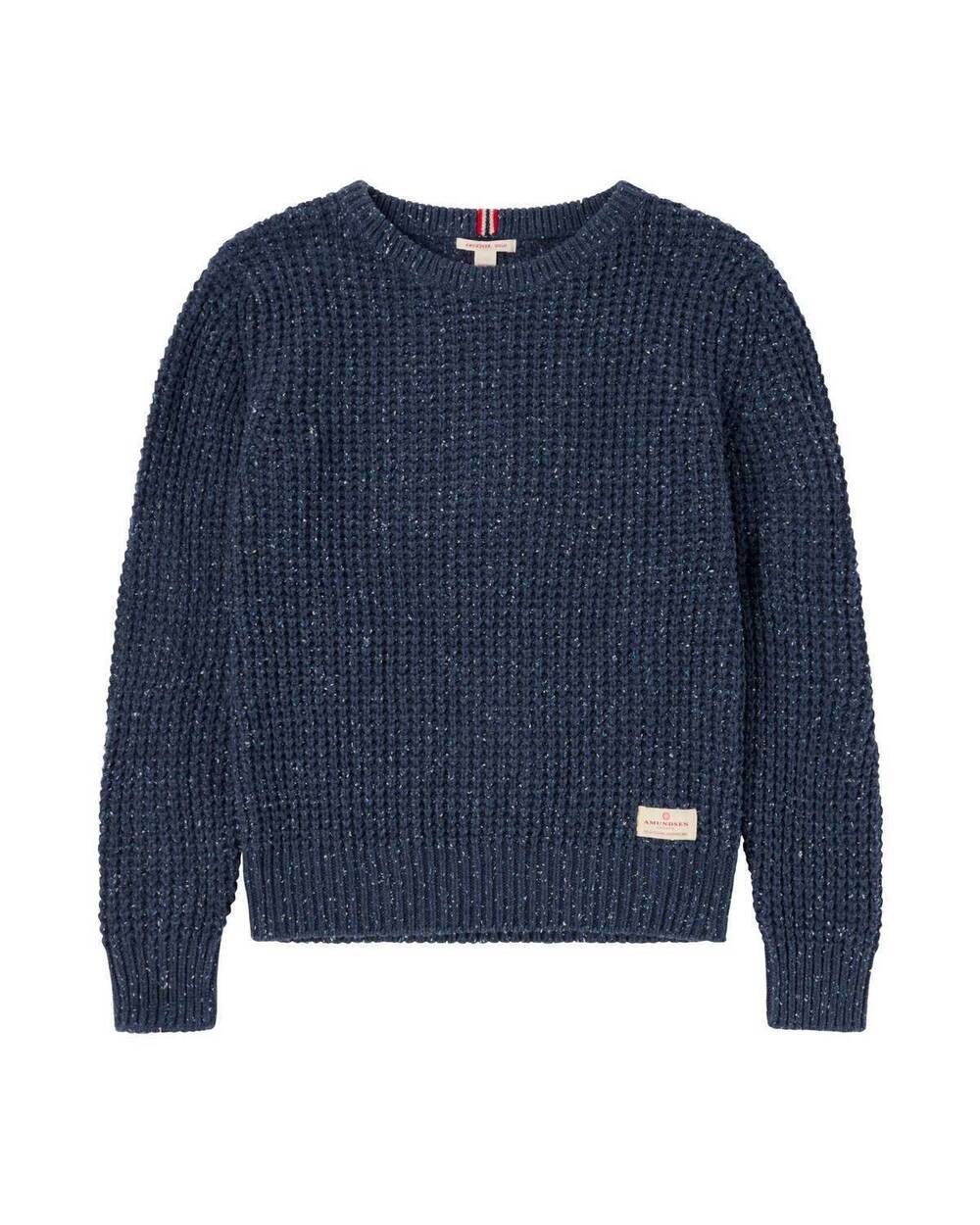 NEW AMUNDSEN women's field long sleeve sweater in faded navy